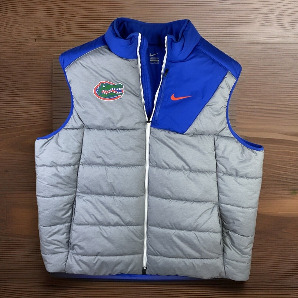 Nike Florida Gators Puffer Vest Sideline Hyperwarm Therma Full Zip 33844X Sz 3XL